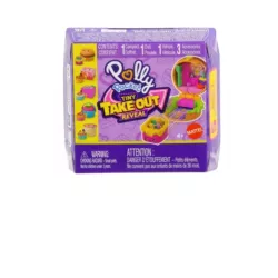 POLLY POCKET PRZEKĄSKI NIESPODZIANKI MAŁY ZESTAW KOMPAKTOWY I POJAZD