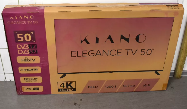 TELEWIZOR KIANO ELEGANCE TV 50 CALI SMART TV UHD DLED