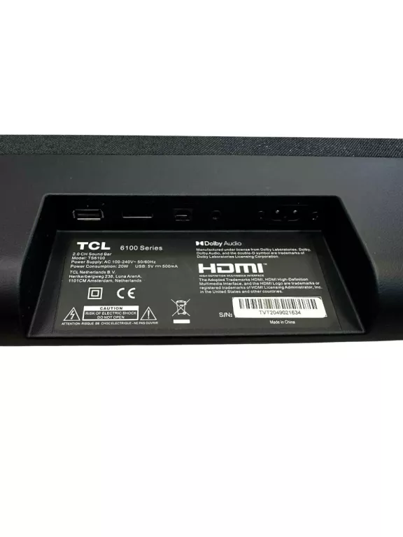 SOUNDBAR TCL TS6100 + PILOT