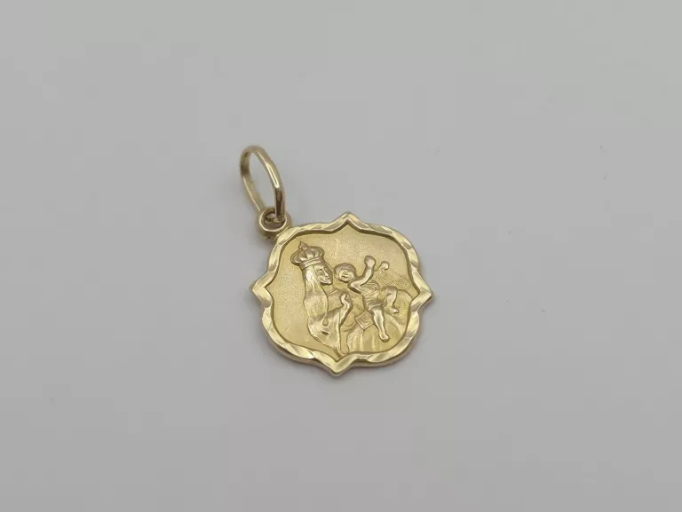 ZŁOTA ZAWIESZKA MEDALIK - 585 14K 0,96G