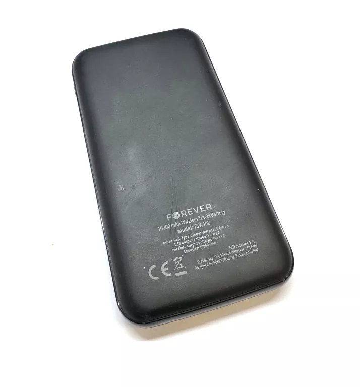 POWERBANK FOREVER 10000 MAH CZARNY