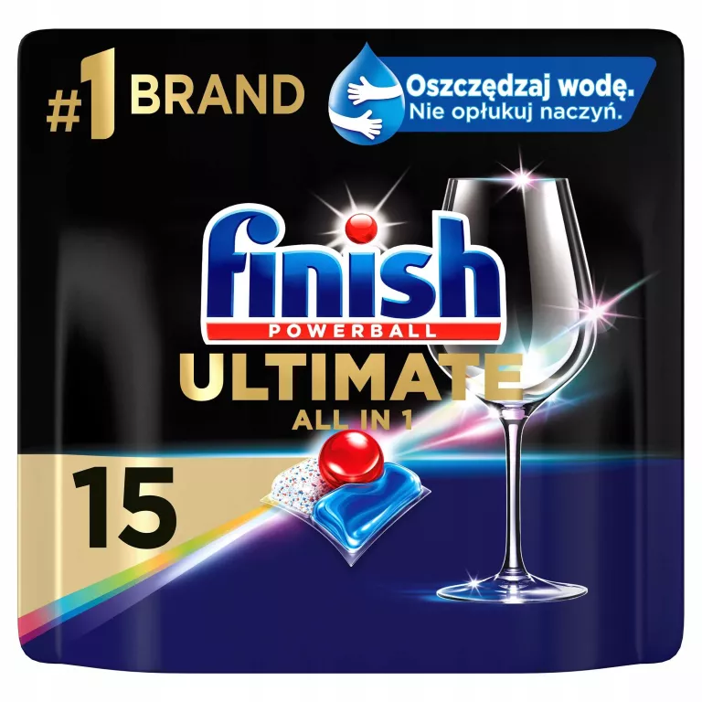 FINISH ULTIMATE FRESH KAPSUŁKI DO MYCIA NACZYŃ W ZMYWARCE 15 SZTUK