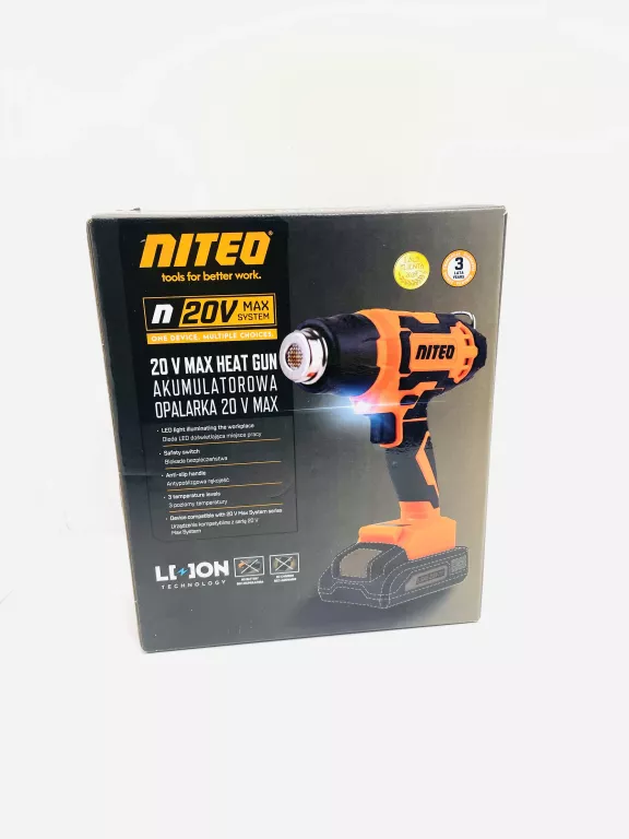 OPALARKA AKUMULATOROWA NITEO 20V MAX