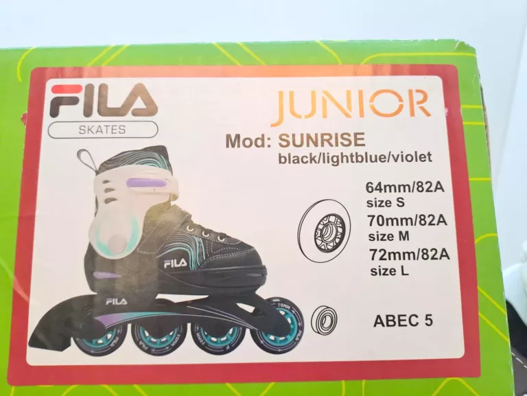 ROLKI FILA JUNIOR SUNRISE 34-37 KOMPLET JAK NOWE