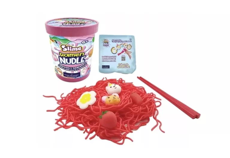 RAMEN NUDLE SLIME MARZENIE JEDNOROŻCA MAKARON SLIME ZESTAW KREATYWNY EPEE