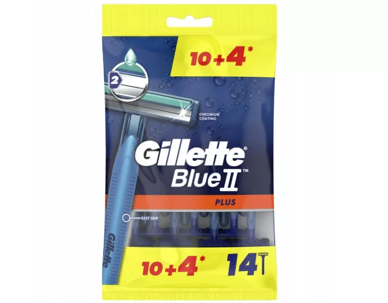 GILLETE BLUE 2 PLUS MASZYNKI DO GOLENIA 14 SZT