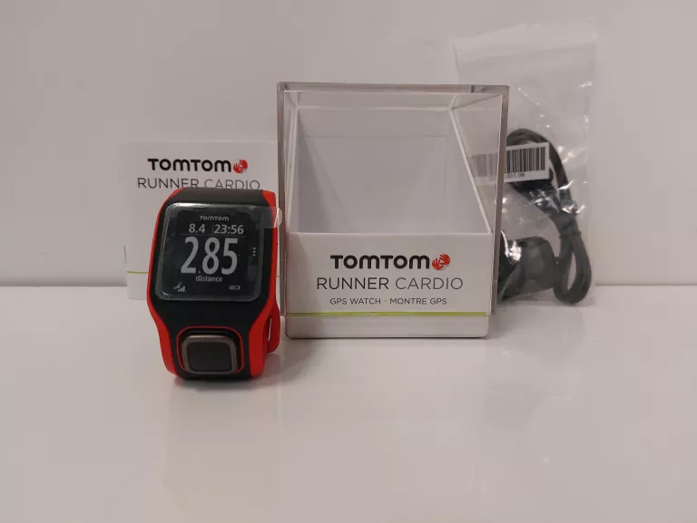 ZEGAREK CARDIO GPS TOMTOM RUNNER CZERWONO/CZARNY