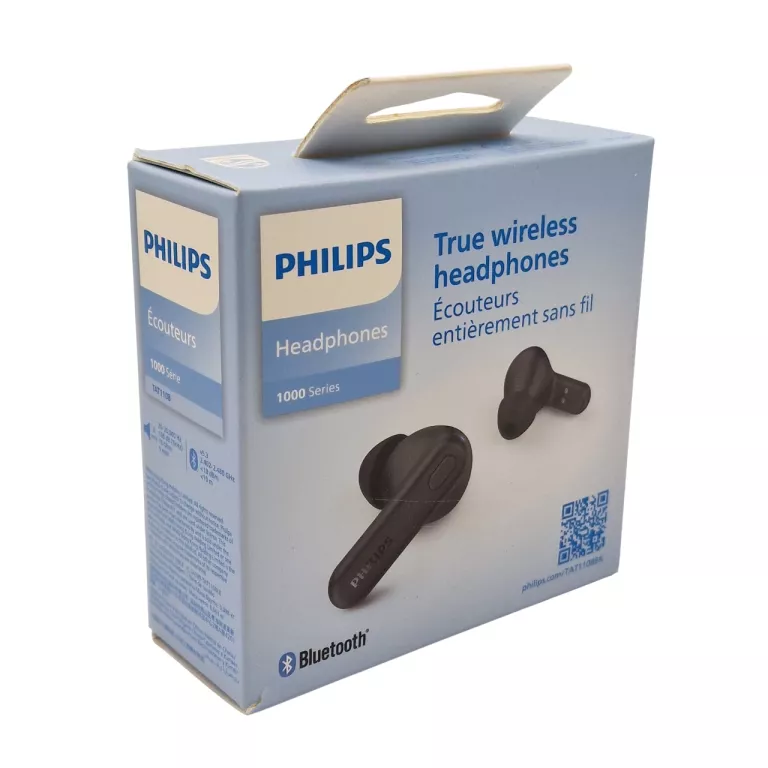 SŁUCHAWKI BEZPRZEWODOWE PHILIPS TAT1108BK/10 CZARNE