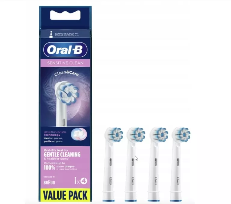 4X KOŃCÓWKA DO SZCZOTECZKI ORAL-B EB60X SENSITIVE ULTRATHIN JUNIOR