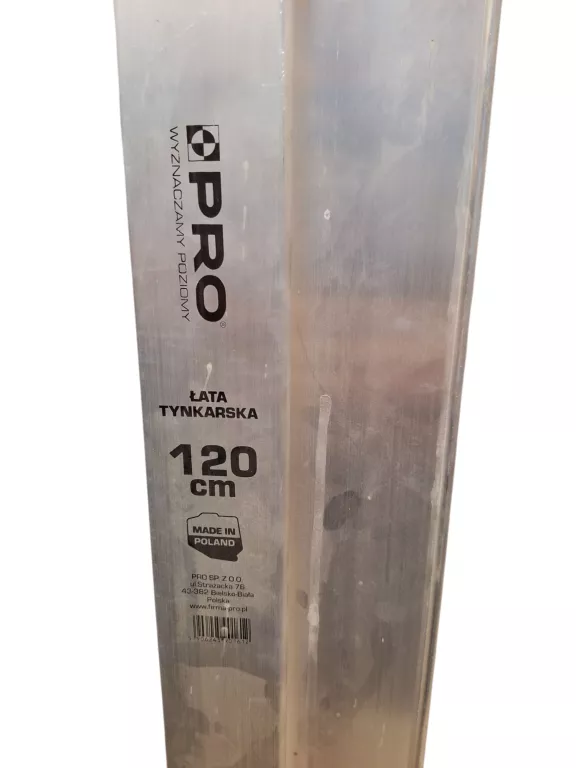 ŁATA TYNKARSKA TYP H 120CM 1,2M PRO