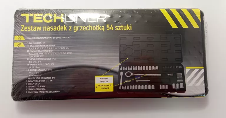 ZESTAW NASADEK Z GRZECHOTKĄ TECHLINER 54 SZTUKI