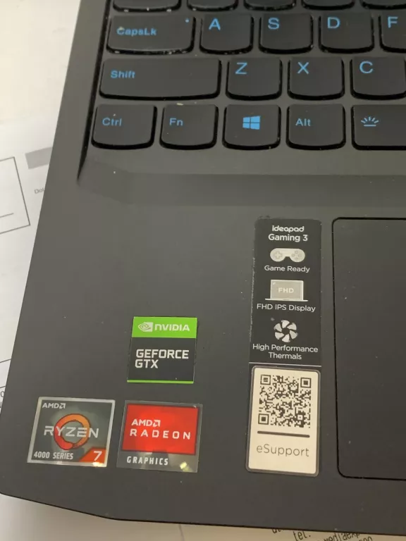 LAPTOP LENOVO IDEAPAD GAMING 3 15ARH05 FV ZASILACZ