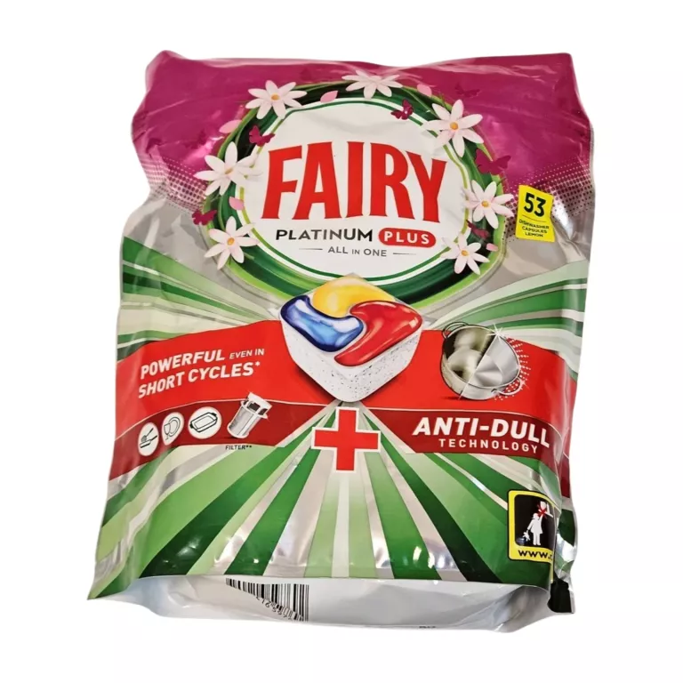 FAIRY PLATINUM PLUS ALL IN ONE TABLETKI DO ZMYWARKI 53 SZTUKI