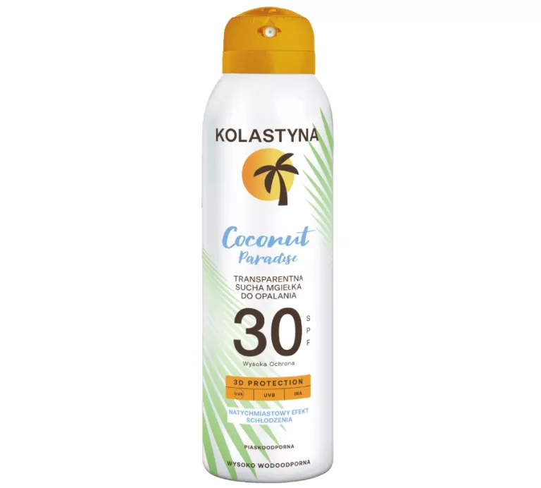 SUCHA MGIEŁKA OCHRONNA SPF 30 KOLASTYNA 150ML TRANSPARENTNA PIASKOODPORNA