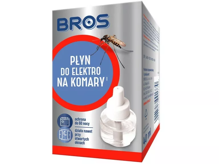 BROS PŁYN UZUPEŁNIAJĄCY DO URZĄDZENIA ELEKTRO, SKUTECZNA OCHRONA NA 60 NOC