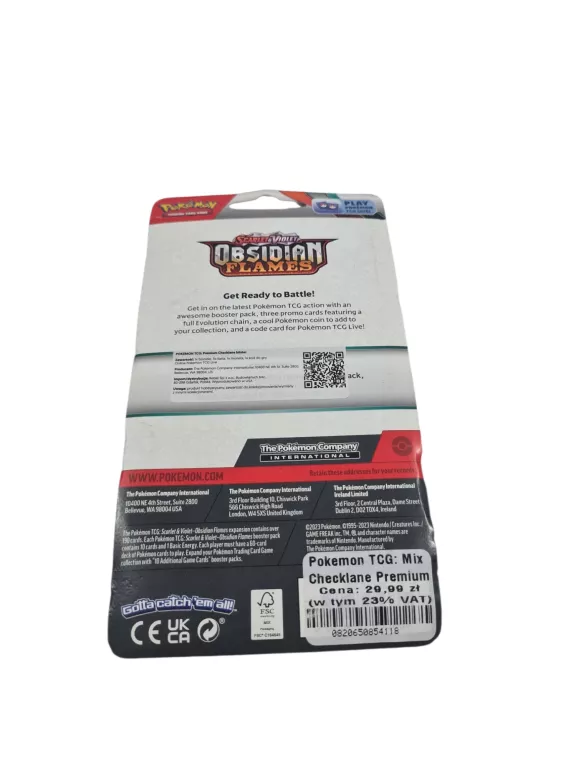 KARTY POKEMON SCARLET VIOLET OBSIDIAN FLAMES