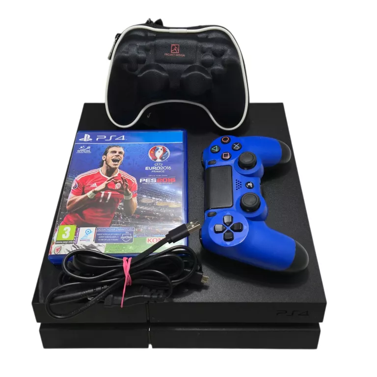 KONSOLA PS4 CUH-1116A + PAD + GRA + ETUI NA PDA