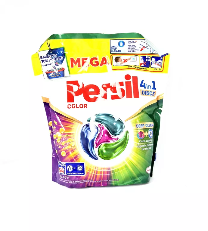 KAPSUŁKI DO PRANIA KOLORU PERSIL 4W1 DISCS 54 SZT.