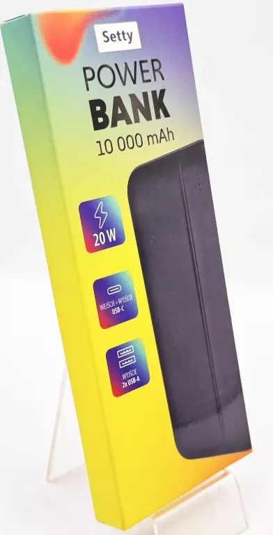 POWER BANK POWERBANK 10000 MAH SETTY 1X USB C 2X USB