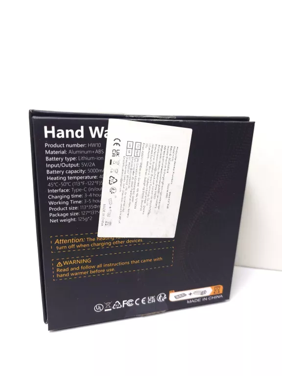ZESTAW POWERBANK 2X 5000 MAH RECHARGEABLE HAND WARMER