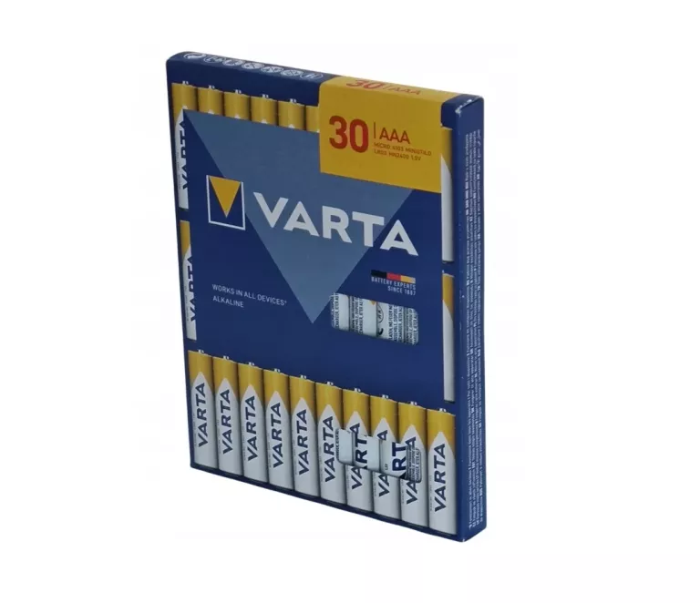 BATERIE ALKALICZNE VARTA AAA LR03 30 SZT