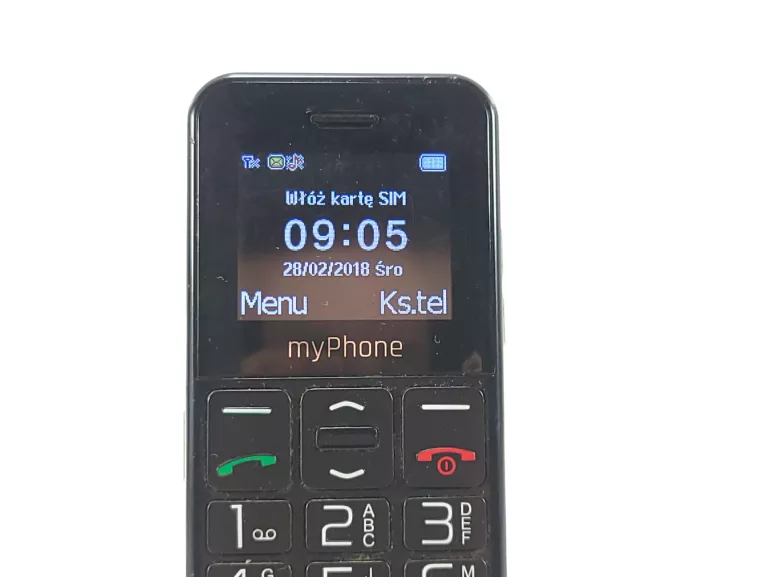 TELEFON MY PHONE KLAWISZOWY CZARNY
