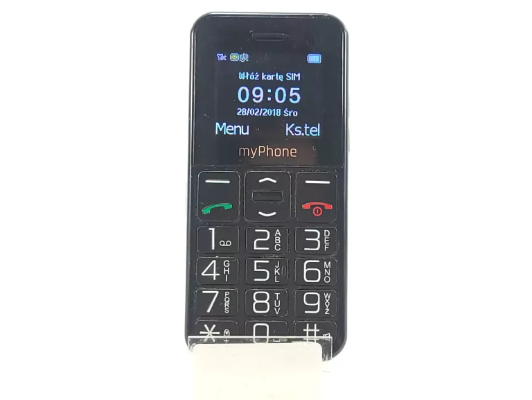 TELEFON MY PHONE KLAWISZOWY CZARNY