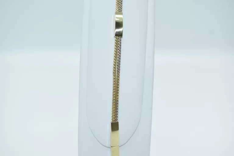 ZŁOTA BRANSOLETKA BLASZKI [585] 9,46G 20,5CM / 5MM