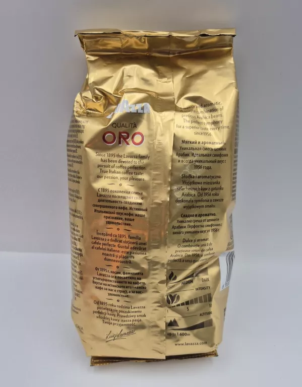 KAWA ZIARNISTA ARABICA LAVAZZA QUALITA ORO 250 G