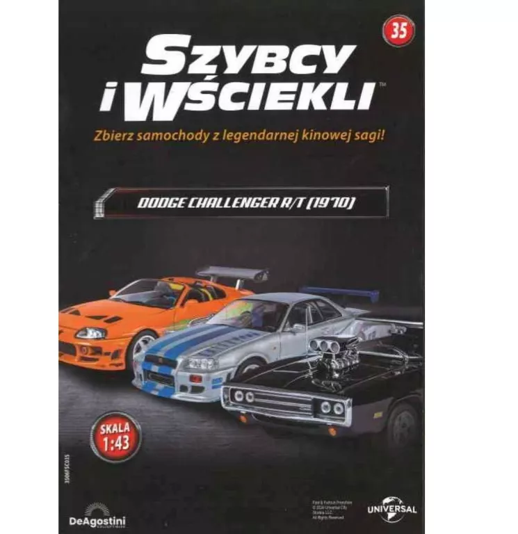 KOLEKCJA SZYBCY I WŚCIEKLI TOM 35 / 2025 DODGE CHALLENGER R/T