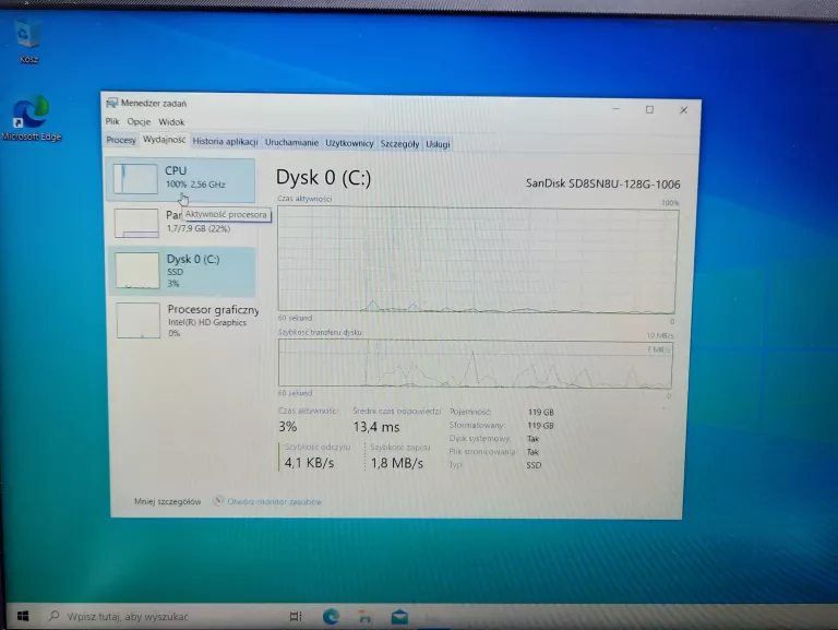 LAPTOP LAPTOP HP 15-BS0XX + TORBA ZASILACZ