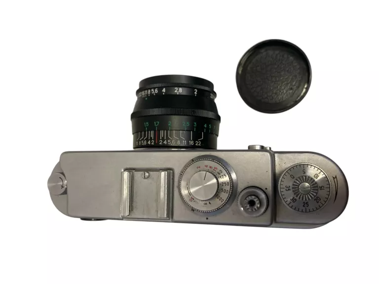 APARAT ANALOGOWY ZORKI 4K OBIEKTYW JUPITER 8 2/50 ZSRR + FUTERAŁ + LAMPA