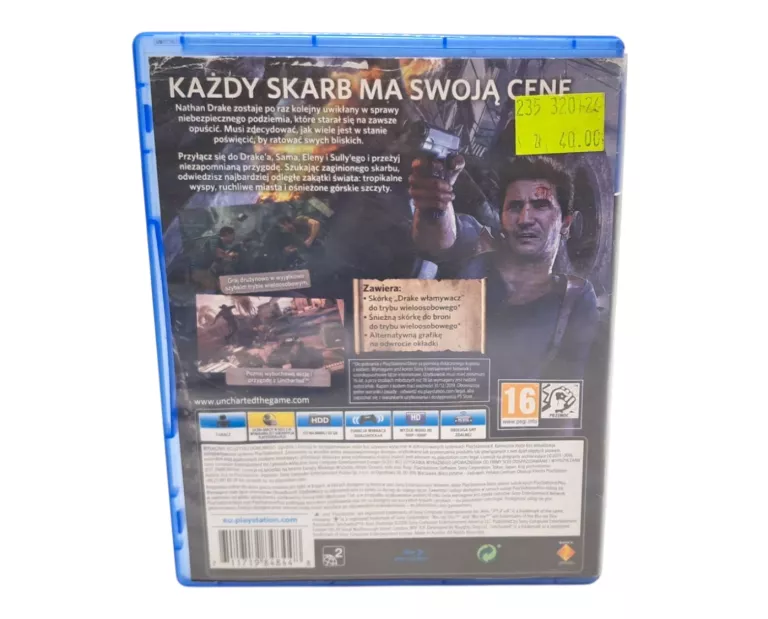 UNCHARTED 4: KRES ZŁODZIEJA SONY PLAYSTATION 4