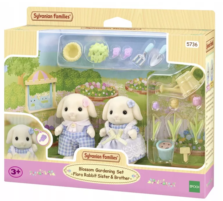 SYLVANIAN KWIATOWY ZEST FIG FLORA KROLIKI 5736 6 5054131057360