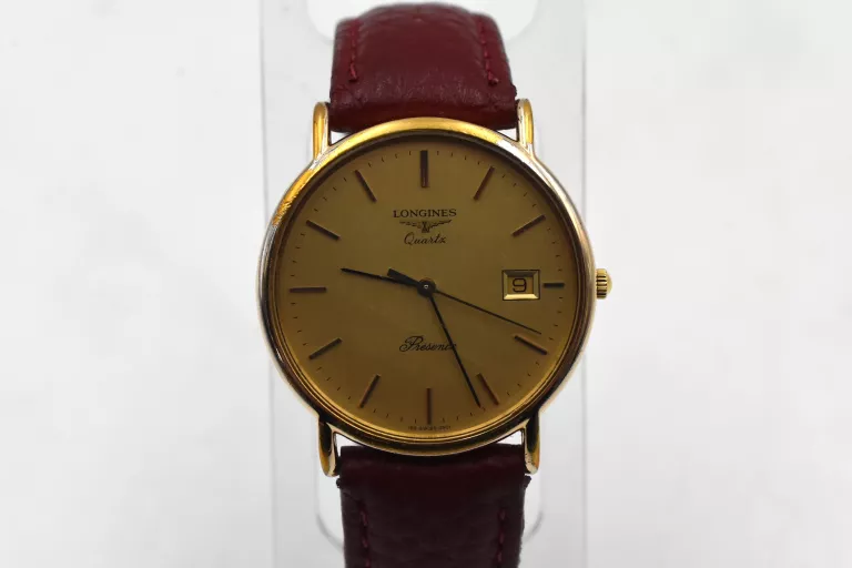 ZEGAREK LONGINES PRESENCE QUARTZ DATE SLIM CLASSIC SWISS 34MM