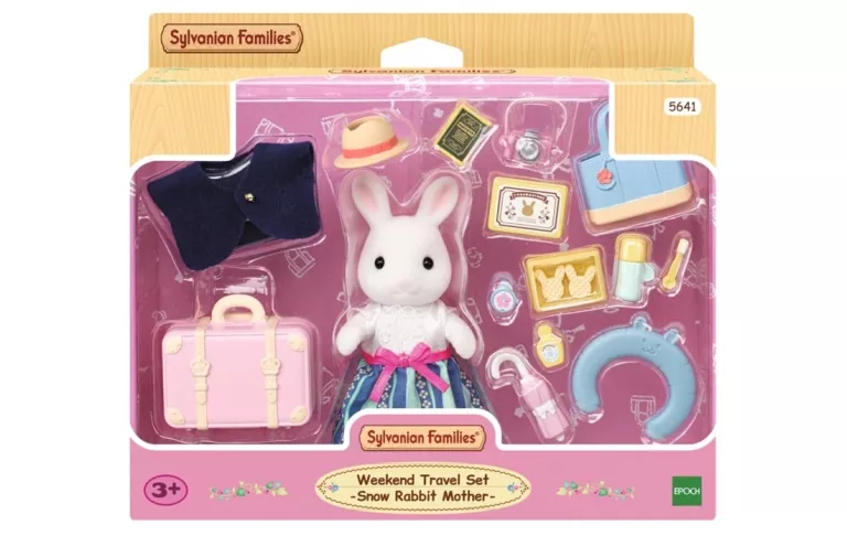 SYLVANIAN FAMILIES - MAMA BIAŁY KRÓLIK I WEEKENDOWY ZESTAW PODRÓŻNY