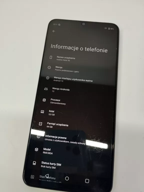 TELEFON REALME NOTE 50 (MODEL: RMX3834)