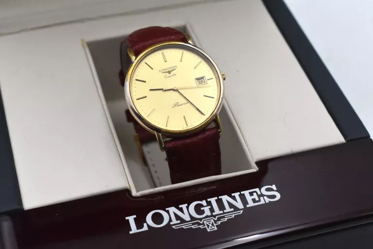 ZEGAREK LONGINES PRESENCE QUARTZ DATE SLIM CLASSIC SWISS 34MM