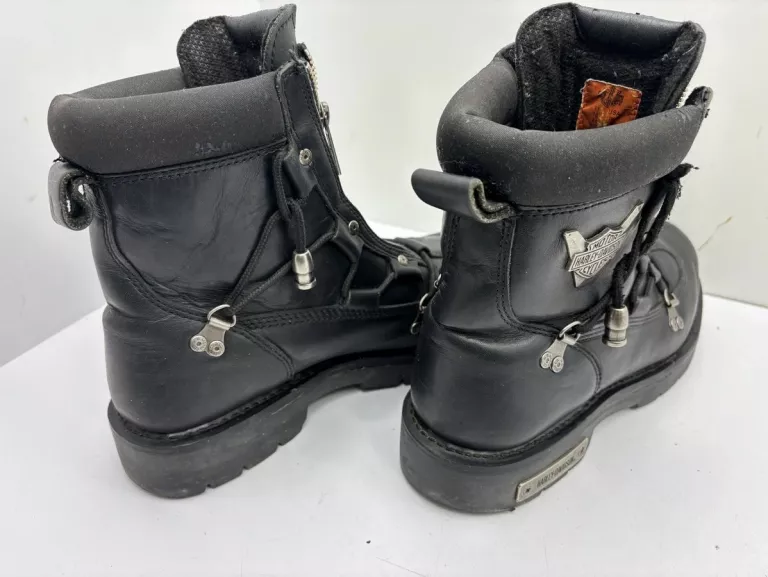 MĘSKIE SKÓRZANE BUTY HARLEY DAVIDSON KLAMRA HAMULCOWA 91680 CZARNE 44R