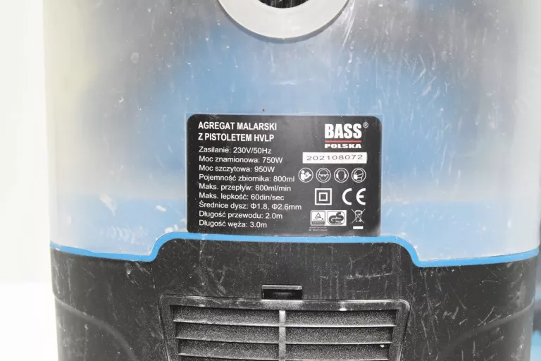 BASS AGREGAT MALARSKI Z PISTOLETEM HVLP