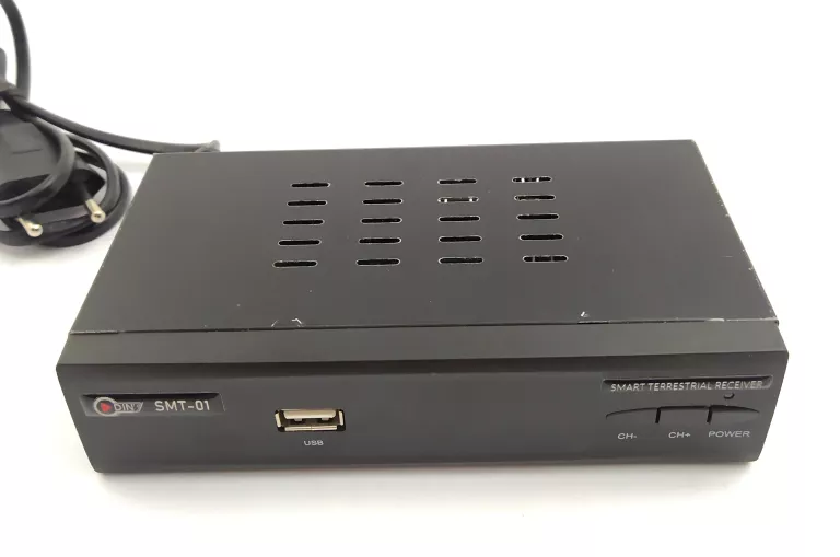 DEKODER DIN TV SMT-01 + PUDEŁKO PILOT
