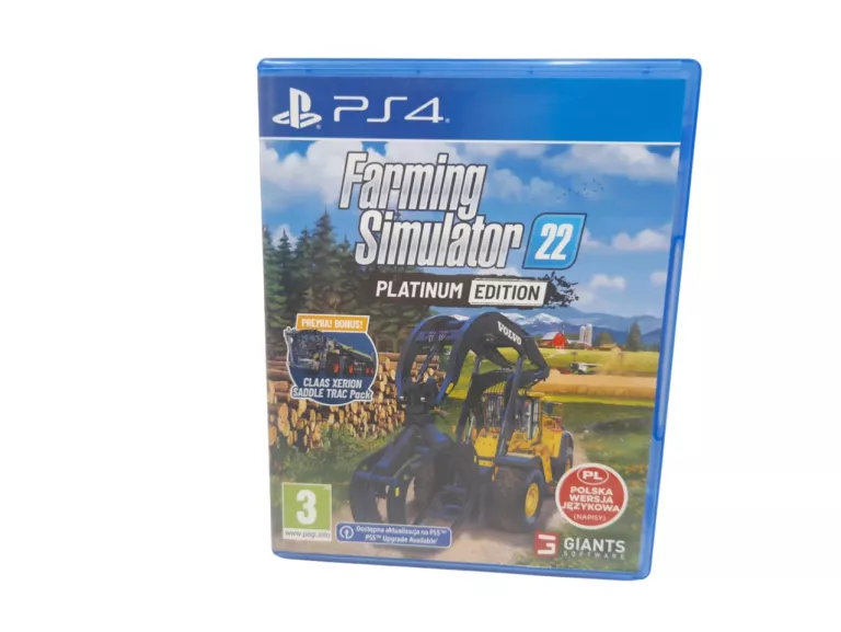 GRA PS4 FARMING SIMULATOR 22 PLATINUM EDITION