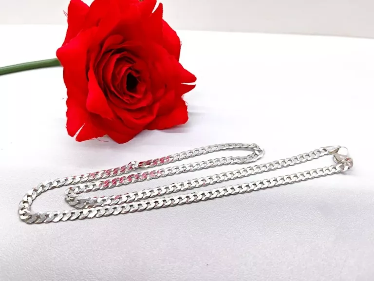 SREBRNY ŁAŃCUSZEK [925] 16G DŁ.55