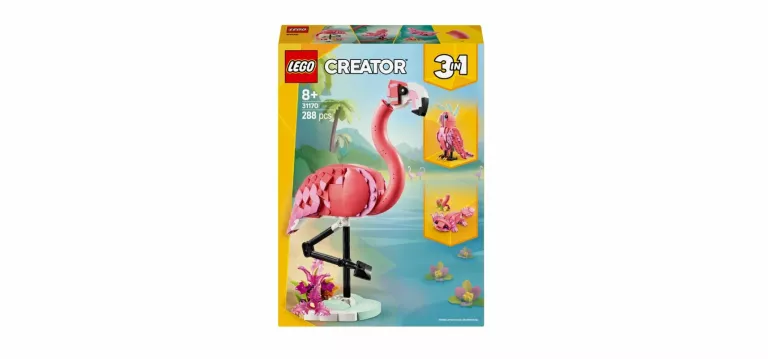LEGO CREATOR 3 W 1 DZIKIE ZWIERZĘTA: RÓŻOWY FLAMING