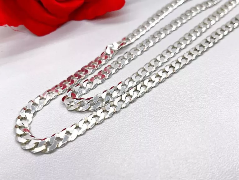 SREBRNY ŁAŃCUSZEK [925] 16G DŁ.55