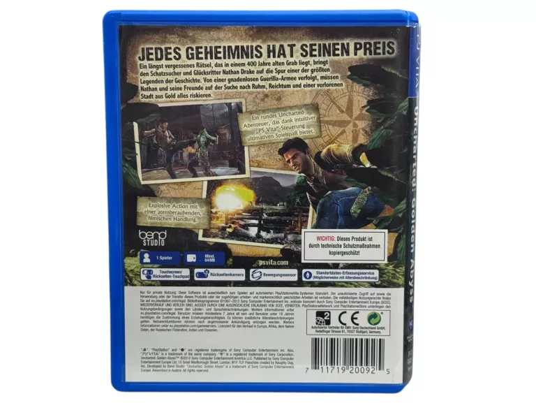 GRA UNCHARTED GOLDEN ABYSS ZŁOTA OTCHŁAŃ PS VITA