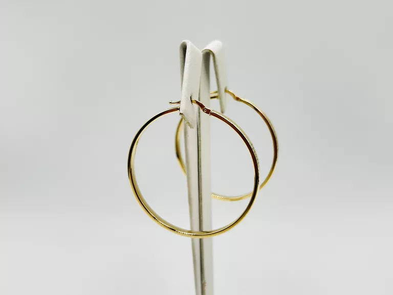 ZŁOTE KOLCZYKI KOŁA KÓŁKA 3,53 G PR.585 14K ŚR.4,2CM