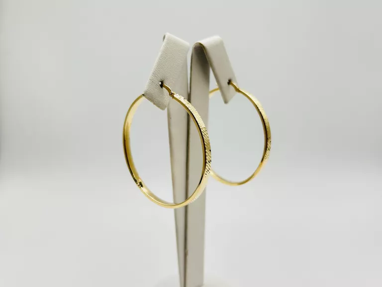 ZŁOTE KOLCZYKI KOŁA KÓŁKA 3,53 G PR.585 14K ŚR.4,2CM