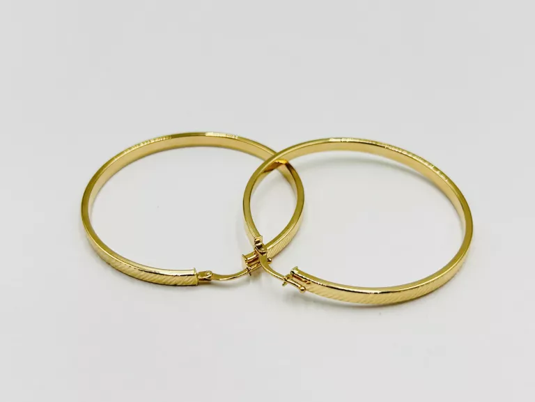 ZŁOTE KOLCZYKI KOŁA KÓŁKA 3,53 G PR.585 14K ŚR.4,2CM