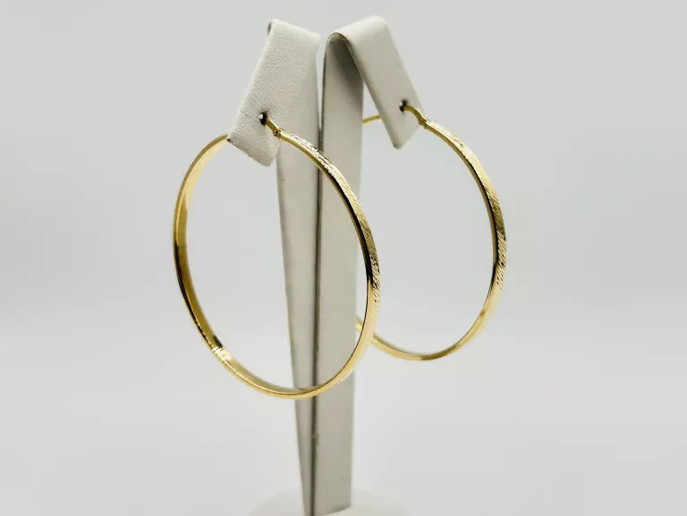 ZŁOTE KOLCZYKI KOŁA KÓŁKA 4,17 G PR.585 14K ŚR.5,4CM